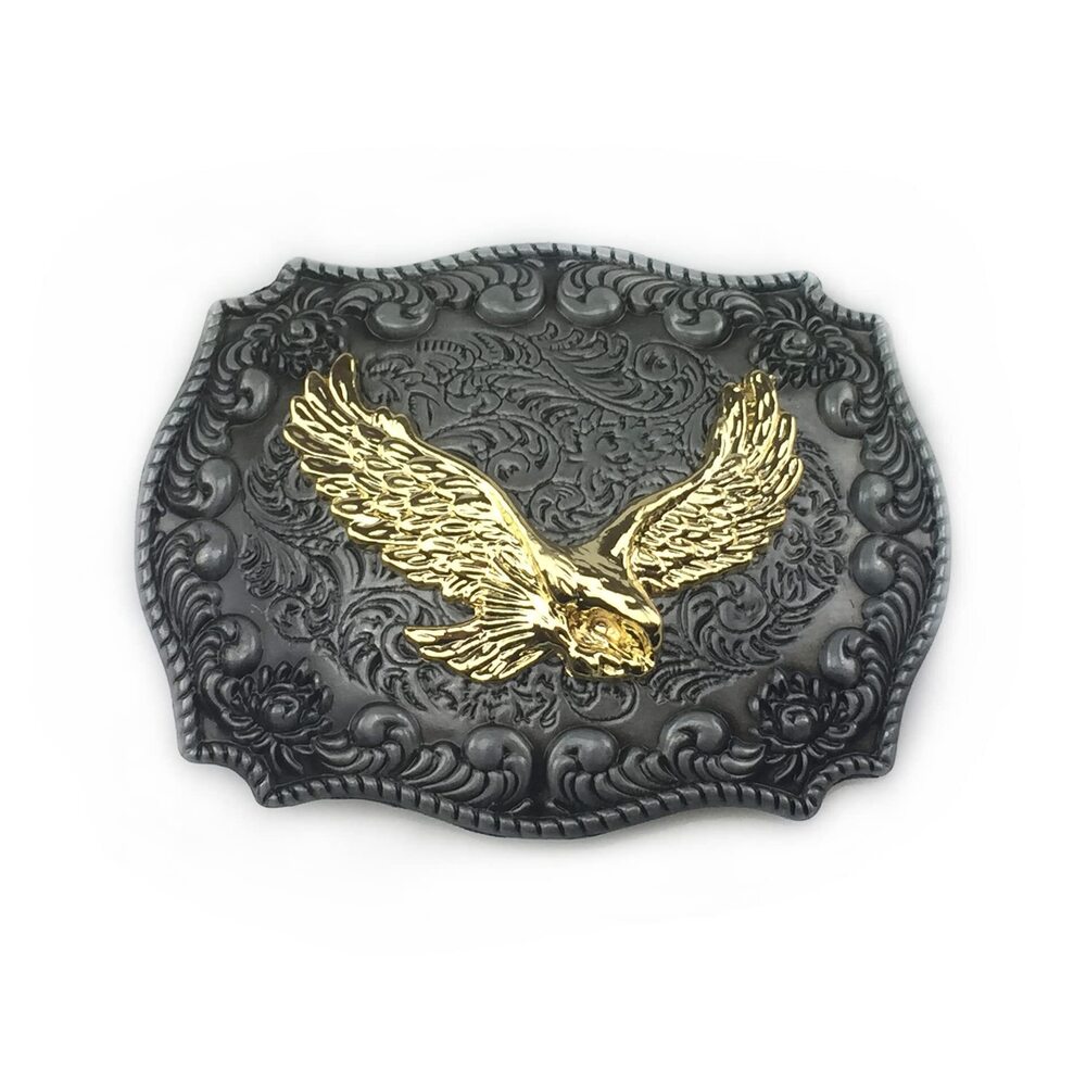 6133 Eagle Belt Buckles , Western Cowboy Golden Texas Belt Buckle Birthday